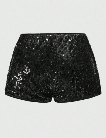 Pantaloni scurți Shein Romwe, negru