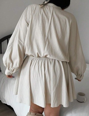 Rochie mini Shein Curve+, bej