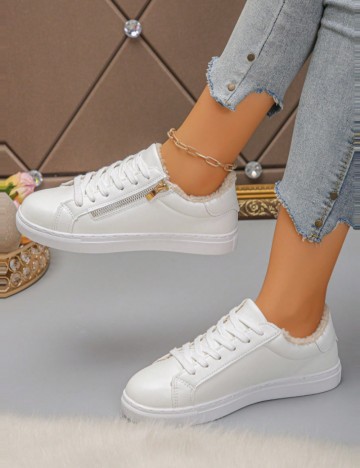 Pantofi Sport Shein, alb