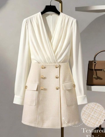 Rochie mini Shein Curve+, mix culori