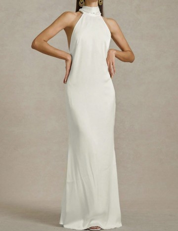 Rochie maxi Shein, crem