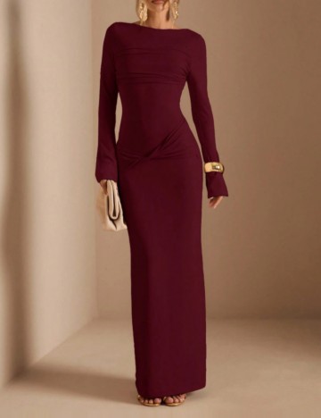 Rochie maxi Shein, vișiniu