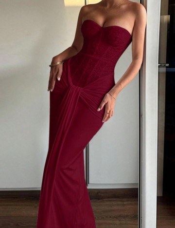 Rochie maxi Shein, vișiniu