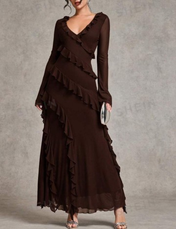 Rochie maxi Shein, maro