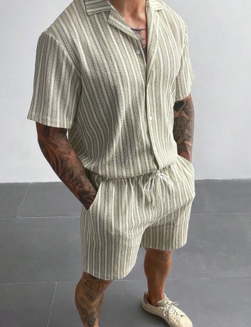 Cămașă cu m&acirc;necă scurtă Shein, mix culori