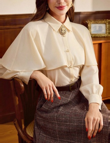 Cămașă Shein, crem