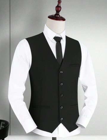 Vestă de costum Shein, negru
