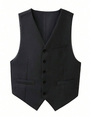 Vestă de costum Shein, negru