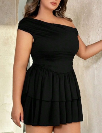 Rochie mini Shein Curve+, negru