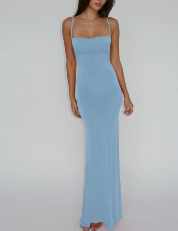 Rochie maxi Shein, albastru