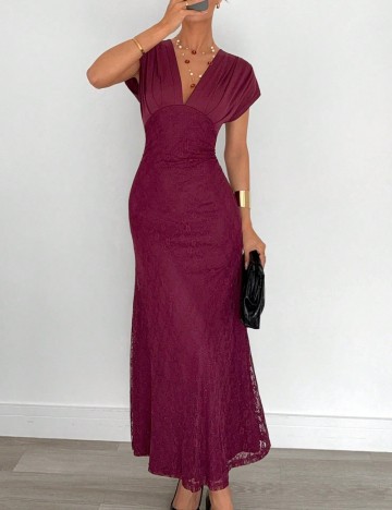 Rochie maxi Shein, vișiniu