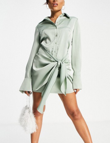 Rochie tip cămașă Aria Cove, verde