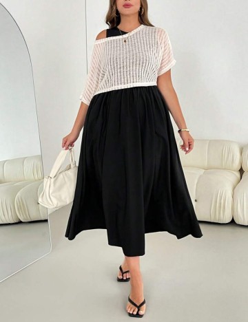 Set rochie și top Shein Curve+, mix culori