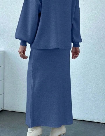 Fustă midi Shein, albastru