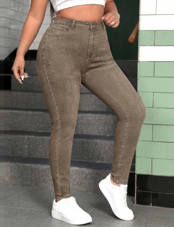 Jeans Shein Curve+, maro