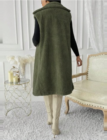 Vestă lungă Shein, verde