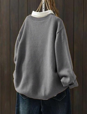 Cardigan Shein Curve+, gri