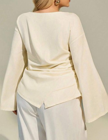 Cămașă Shein Curve+, crem