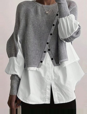 Bluză Shein, mix culori