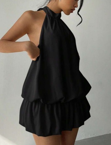 Rochie tip salopetă Shein, negru