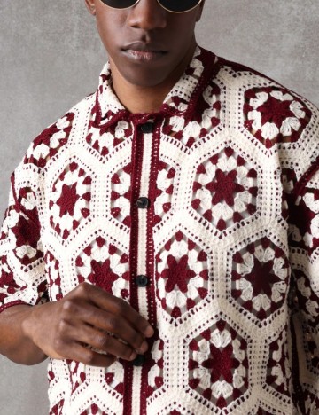 Cămașă cu m&acirc;necă scurtă Shein SUMWON, mix culori