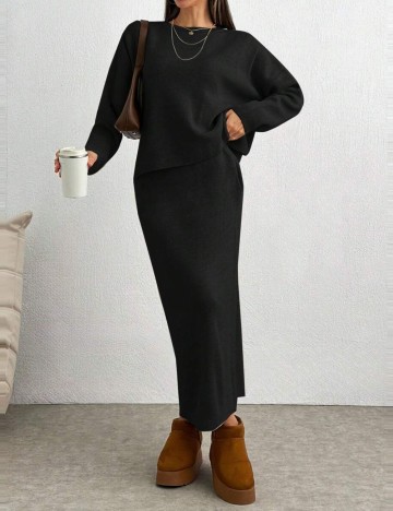 Fustă midi Shein, negru