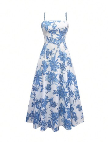 Rochie midi Shein Curve+, alb