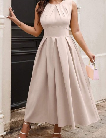 Rochie maxi Shein Curve+, roz