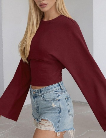 Bluză Shein, vișiniu