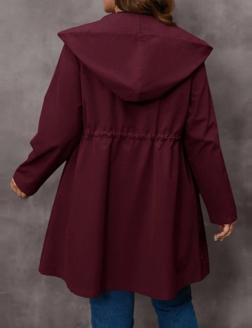 Jachetă Shein Curve+ Emery Rose, vișiniu