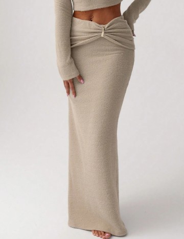 Fustă maxi Shein, maro