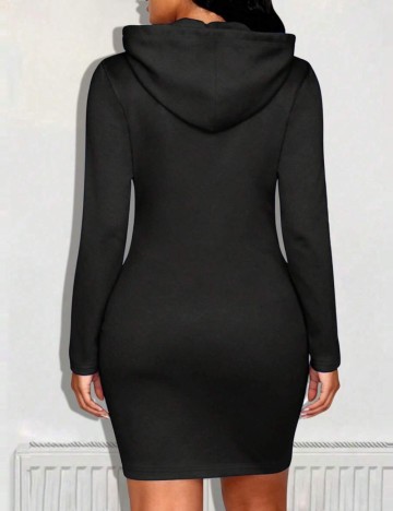 Rochie tip hanorac Shein, negru