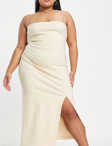 Rochie midi Vesper, bej