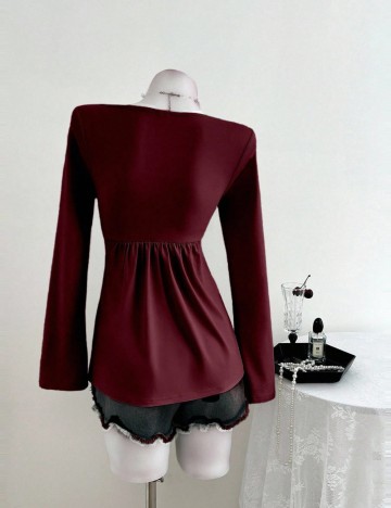 Bluză Shein, vișiniu