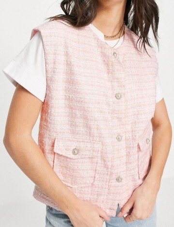 Vestă Neon Rose, roz