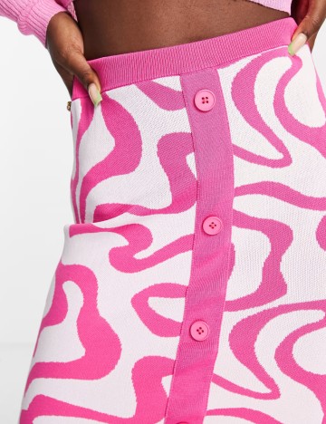 Fustă midi Urban Revivo, mix culori