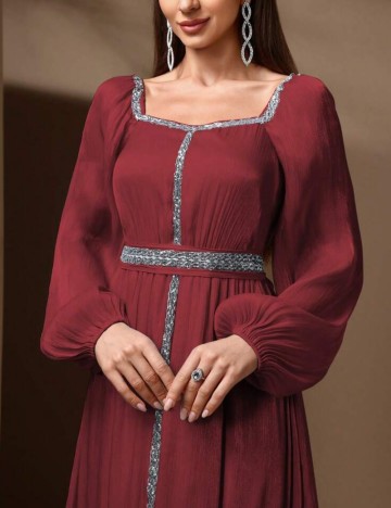 Rochie de ocazie Shein, vișiniu