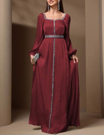 Rochie de ocazie Shein, vișiniu