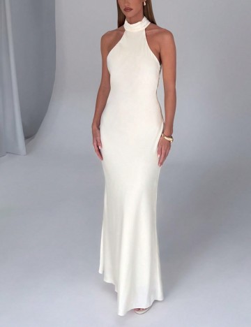 Rochie maxi Shein, crem