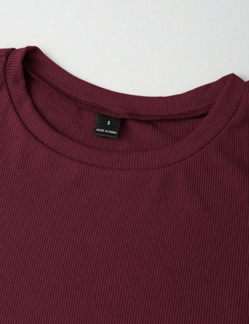 Tricou Shein, vișiniu