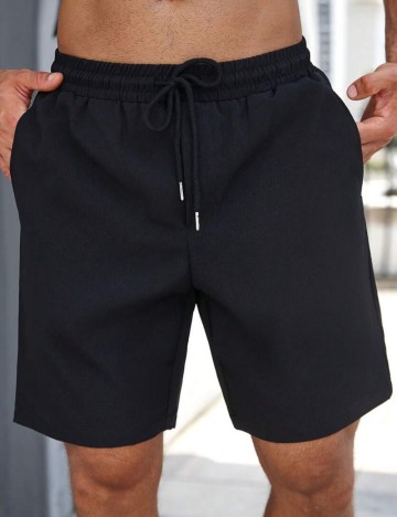 Pantaloni scurți Shein, negru