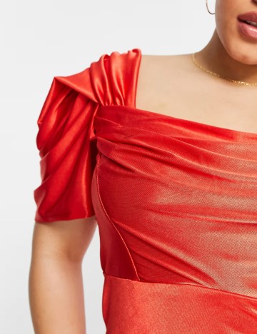 Rochie midi ASOS, roșu