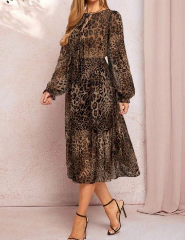 Rochie midi Shein, mix culori