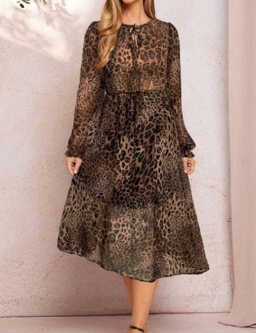 Rochie midi Shein, mix culori