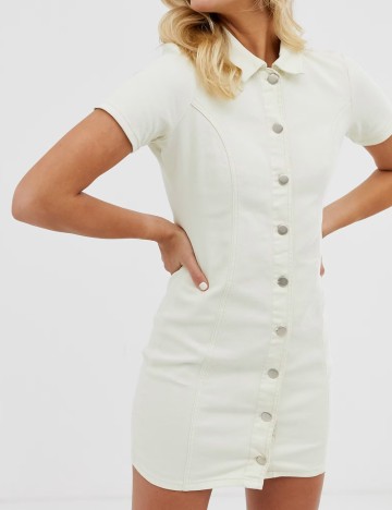 Rochie mini IN THE STYLE, crem