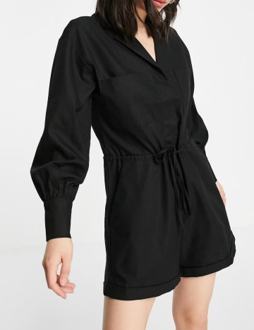 Salopetă scurtă PRETTY LAVISH, negru