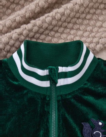 Hanorac Cu Fermoar Shein, verde