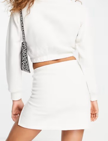 Fustă mini Missy Empire, alb