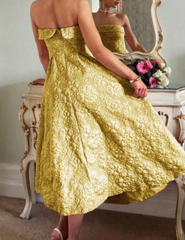 Rochie midi Shein, galben