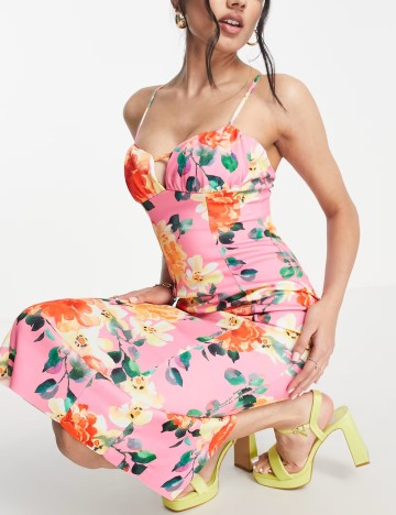 Rochie maxi ASOS, mix culori